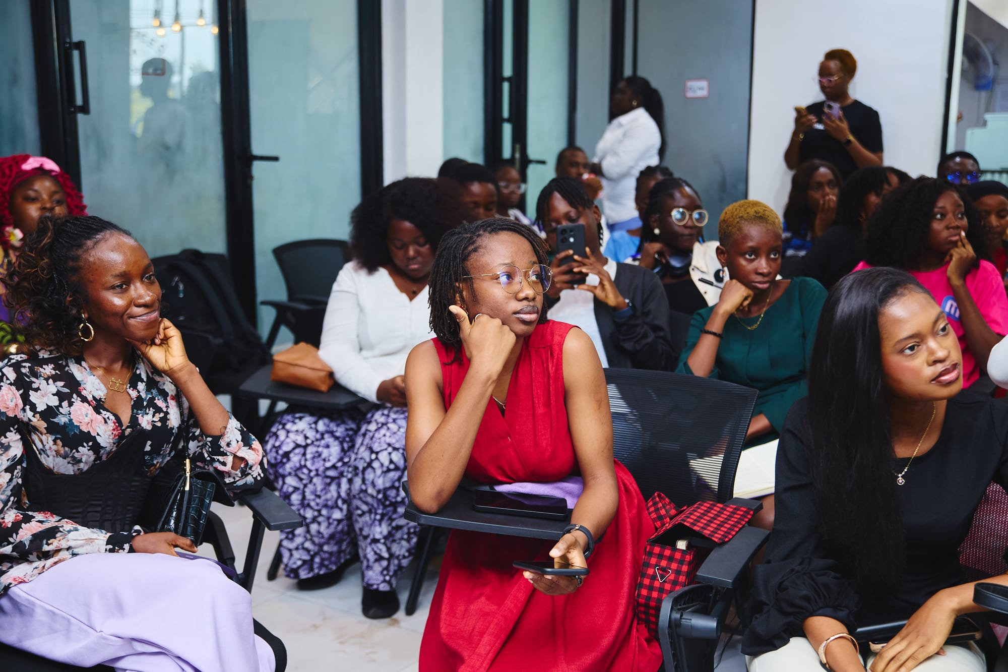 A cross section of attendees at the event
