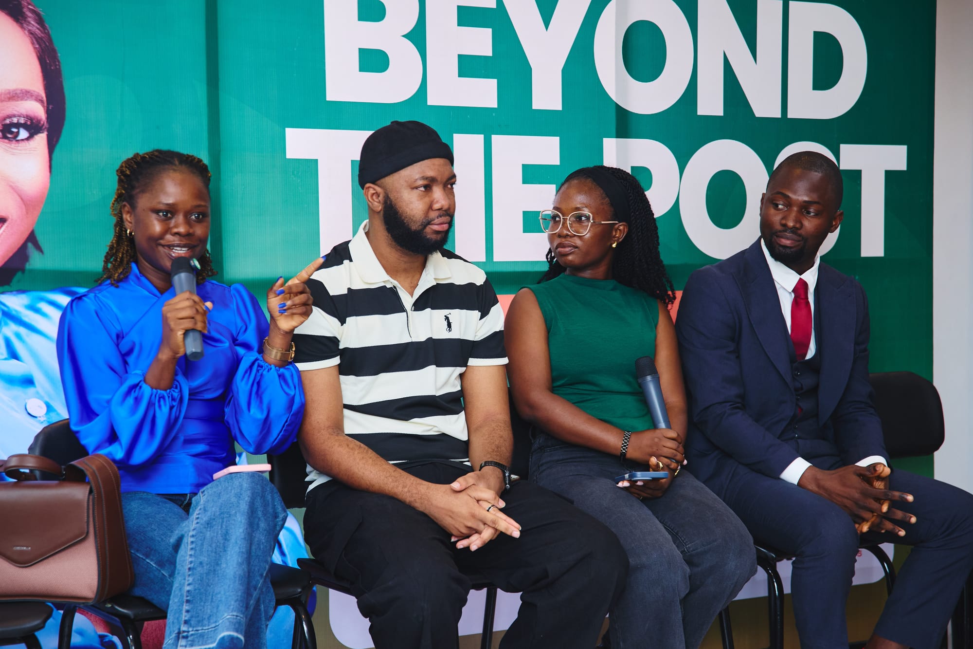 Omolola Dada during the panel session