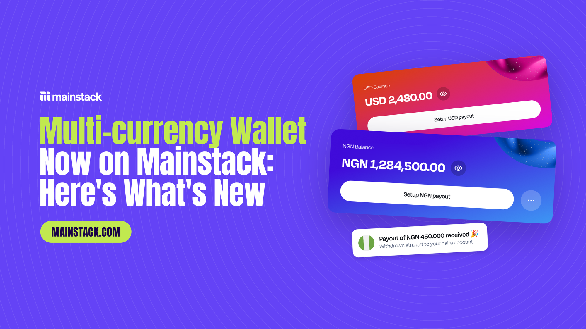 Multi-currency Wallet Now on Mainstack: Here's What's New